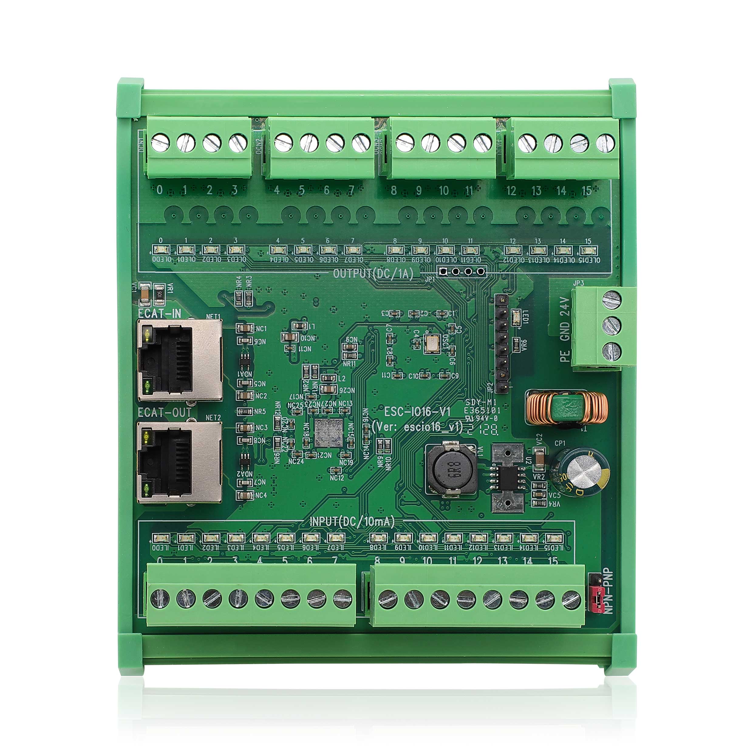 EtherCAT 16點輸入/16點輸出（晶體管） IO模塊